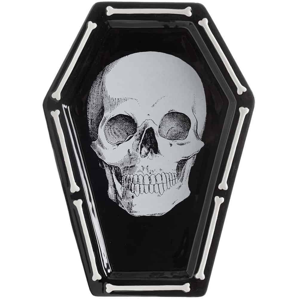 Serve them ladyfingers with this tasteful skull platter.