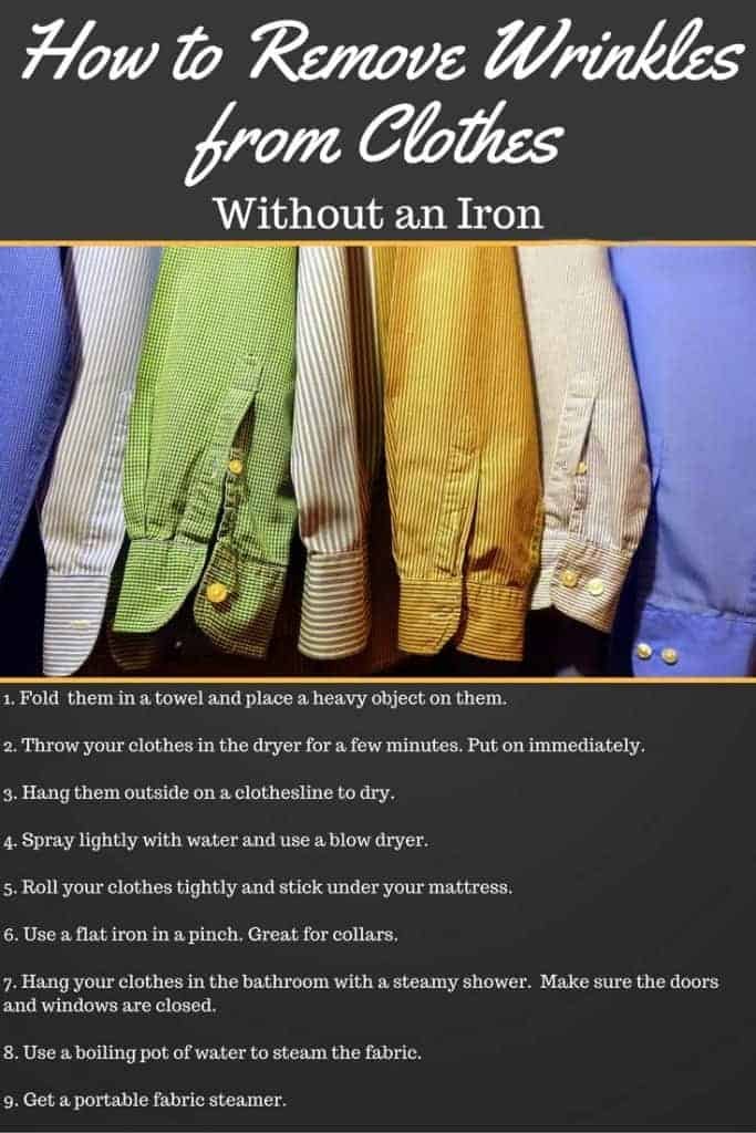 9 tips to remove wrinkles from clothes when you don't own an iron