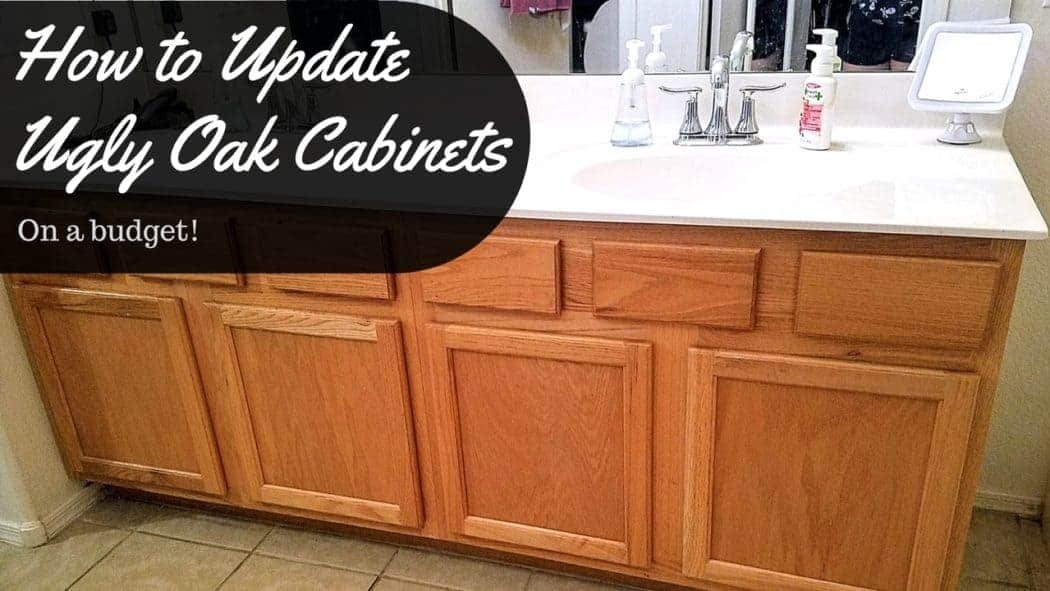 How to Update Ugly Oak Cabinets on a Budget