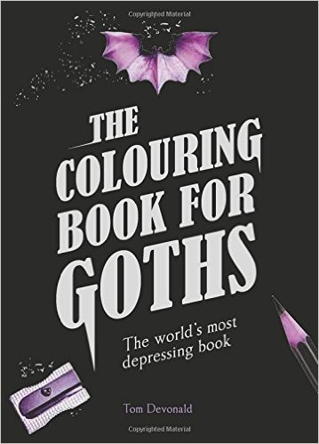 Explore your creative side with this Goth coloring book. 