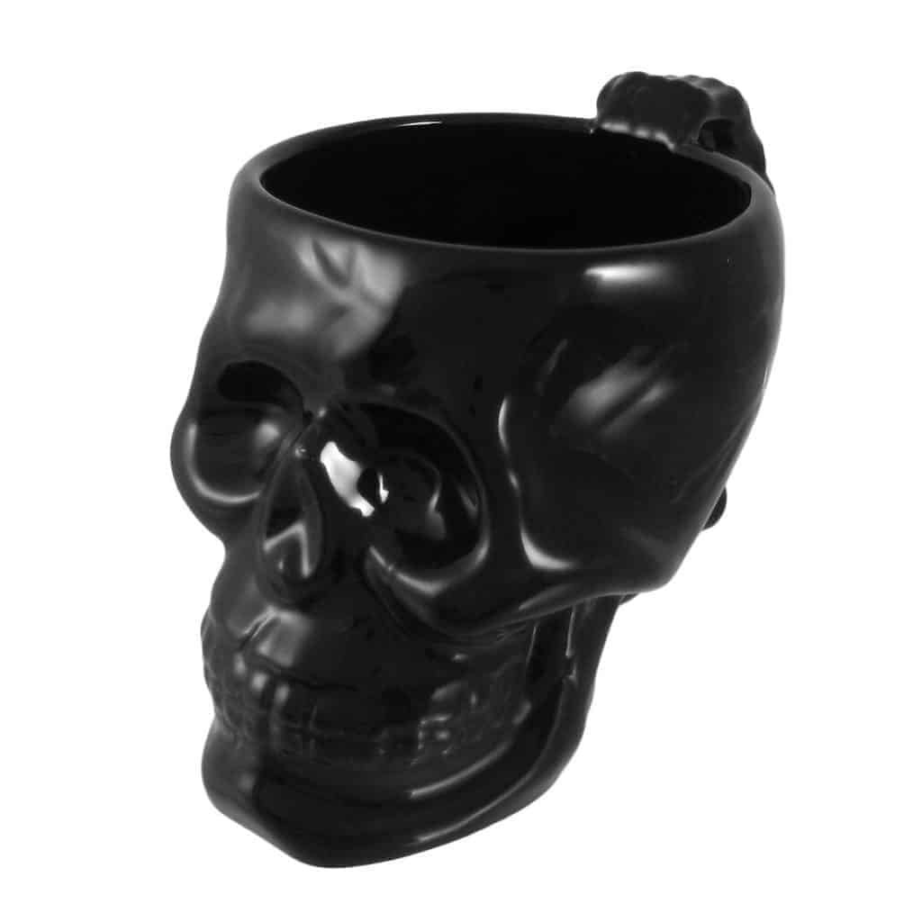 Goth skull mugs will delight any hot beverage drinker