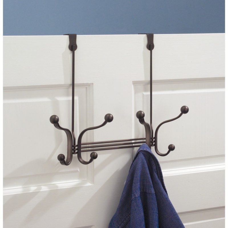 Hooks are a great way to hide your clothes or towels behind a door!