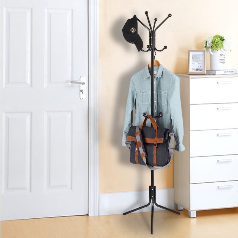 Use a coat rack in your closet to keep your purses, scarves, and bras out of site. 