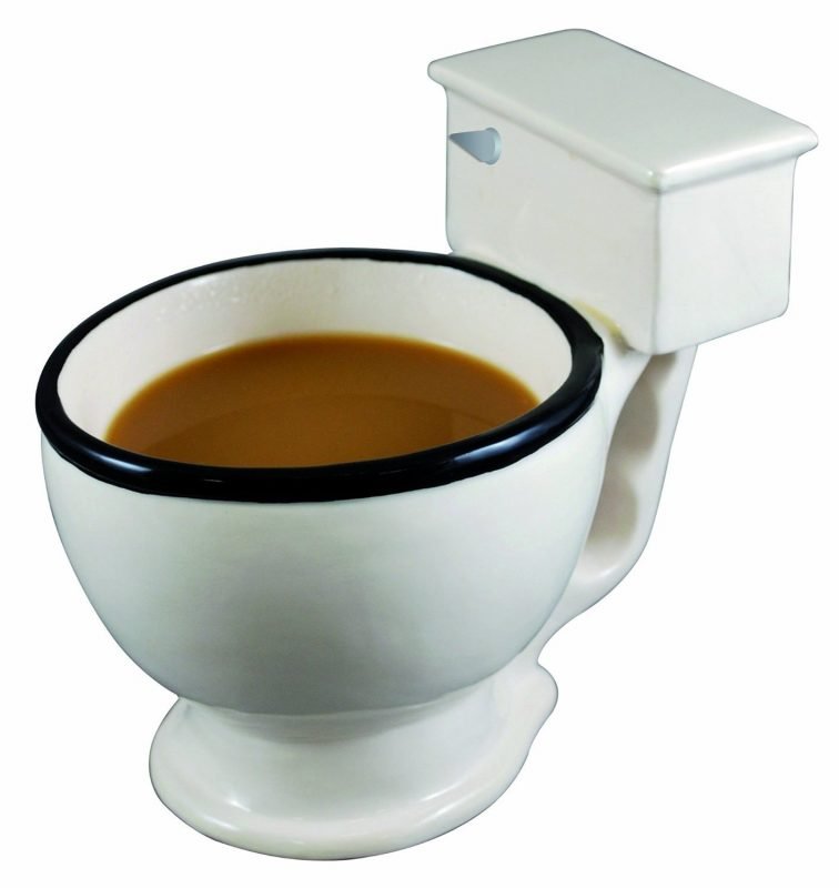 A toilet mug is a crappy gift.