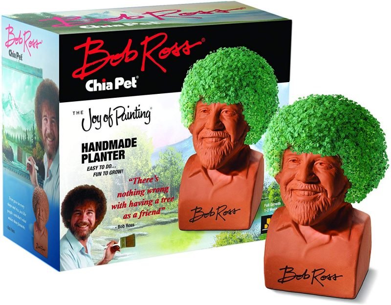 Everybody loves Bob Ross. Watch his afro evolve with your very own Bob Ross Chia Pet!