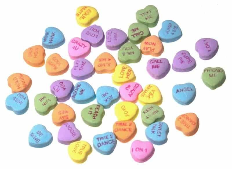 Conversation hearts for valentine's day